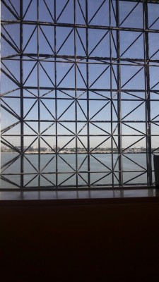 View of the ocean from my desk in the library