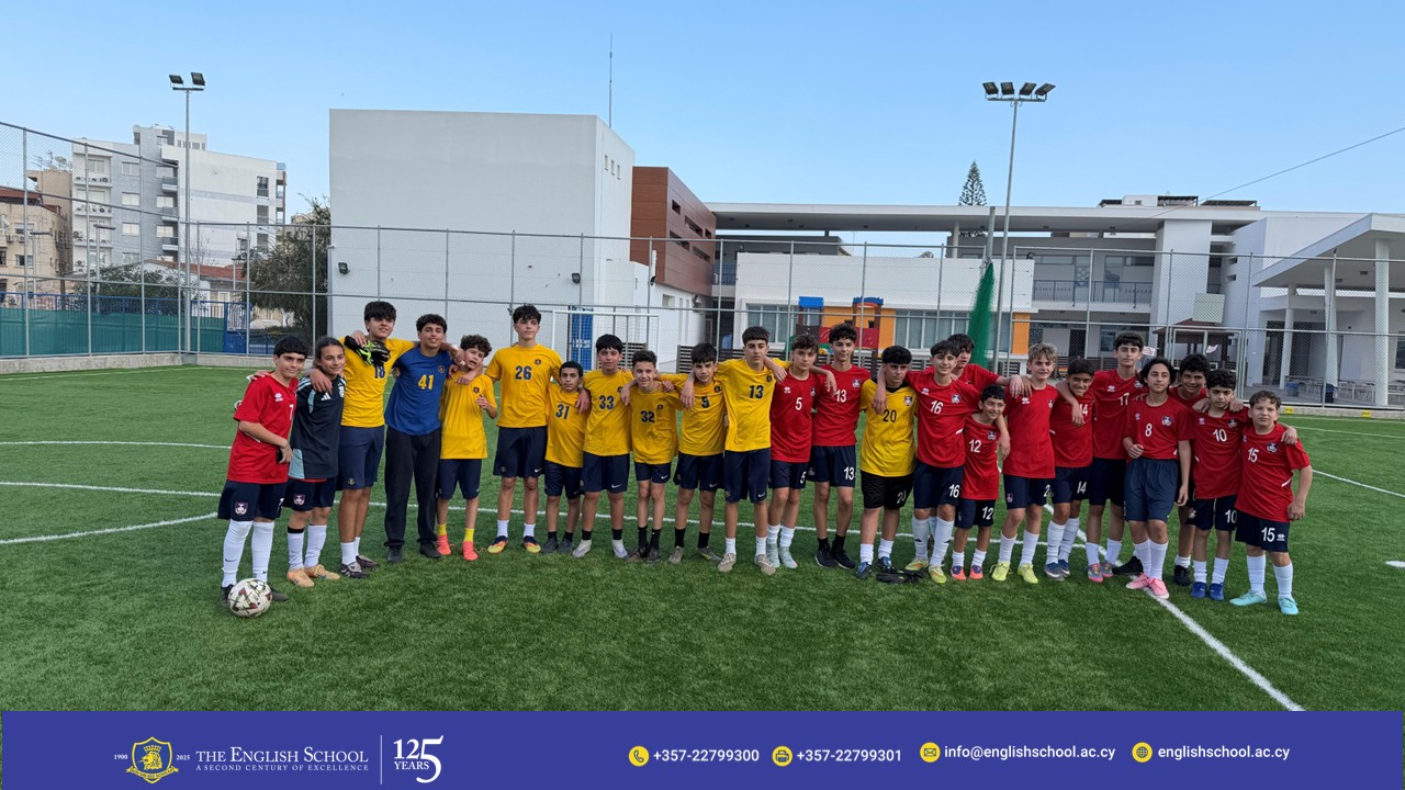 The English School Football Teams Visit American Academy Larnaca